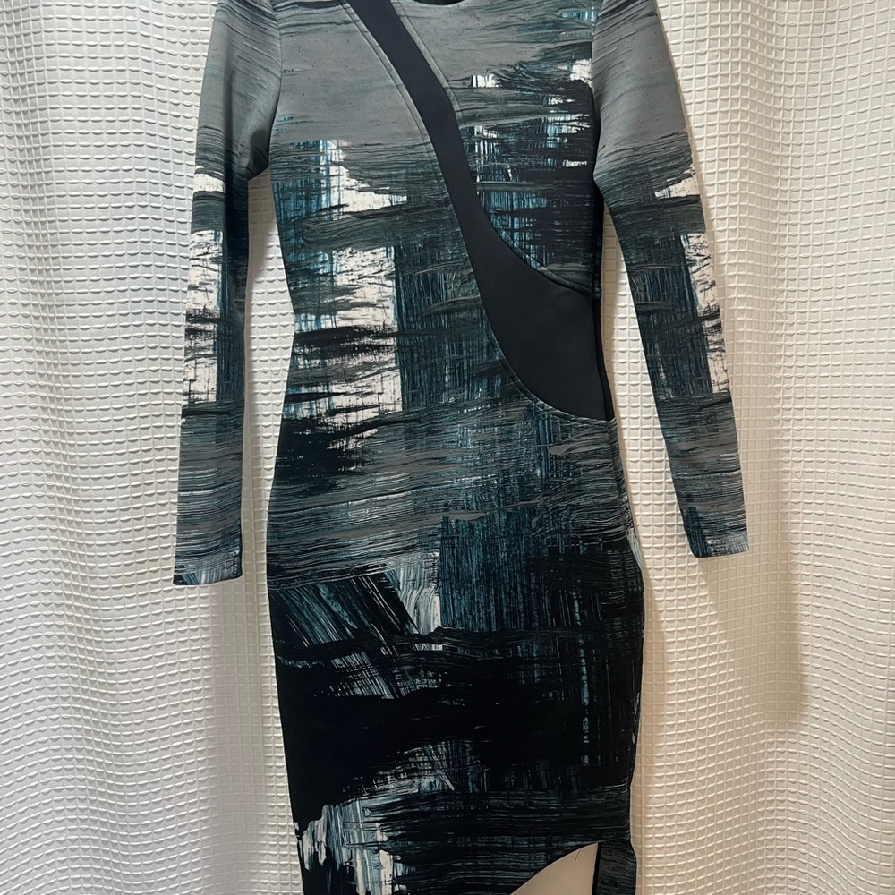Elegant Black and Gray Women's Dress